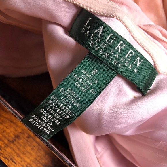 Lauren Ralph Lauren Soft Pink Strapless Dress size 8 - Picture 8 of 16
